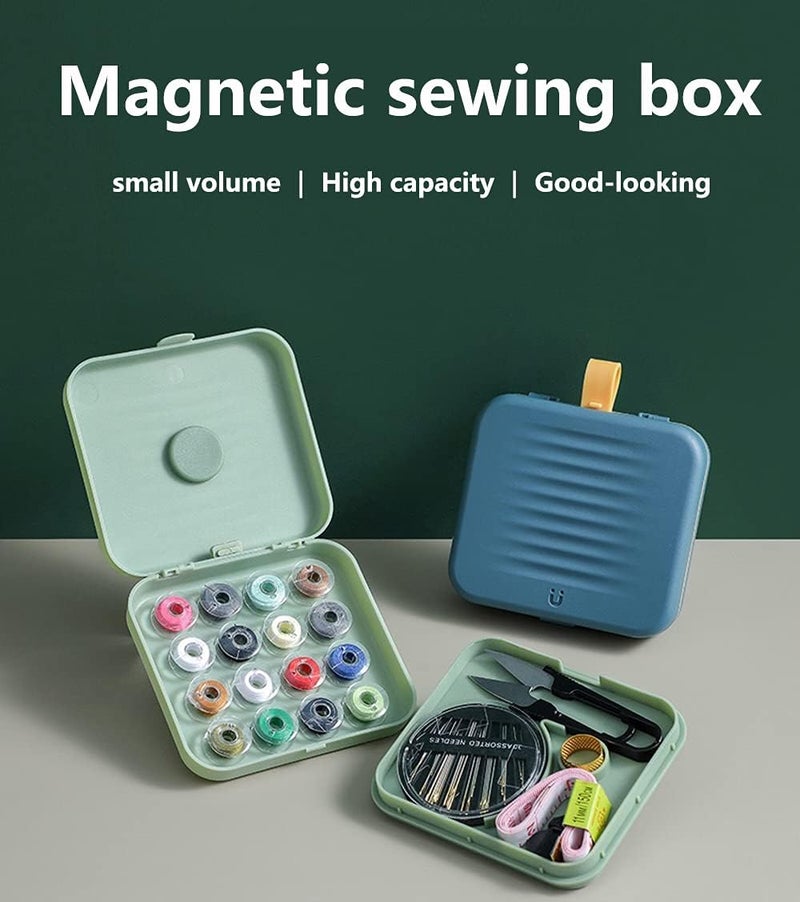 4every Small Sewing kit Travel Size, Mini Sewing Kits Storage-Box Gifts for Adults, Beginners DIY Easy Embroidery Thread Needle Accessories,Home and Hand Sewing Supplies, Basic Emergency Needle case (Pink) - Image 4